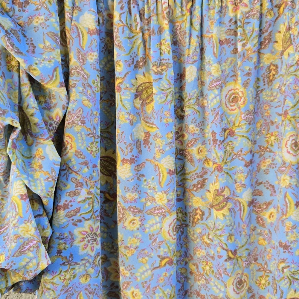 CeCe Spring Floral Ruffle Sleeve Blouse - Picture 3 of 8